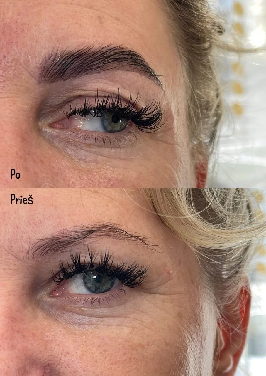 Antakiu ir blakstienu proceduros Evija Beauty Studio Vilniuje