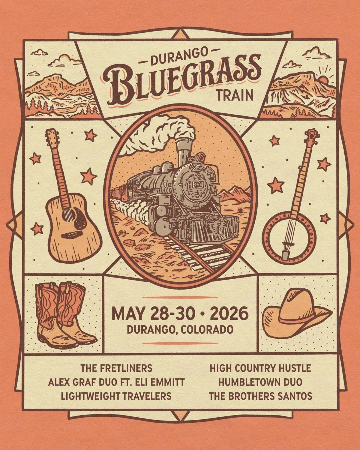 Durango Bluegrass Train Lineup