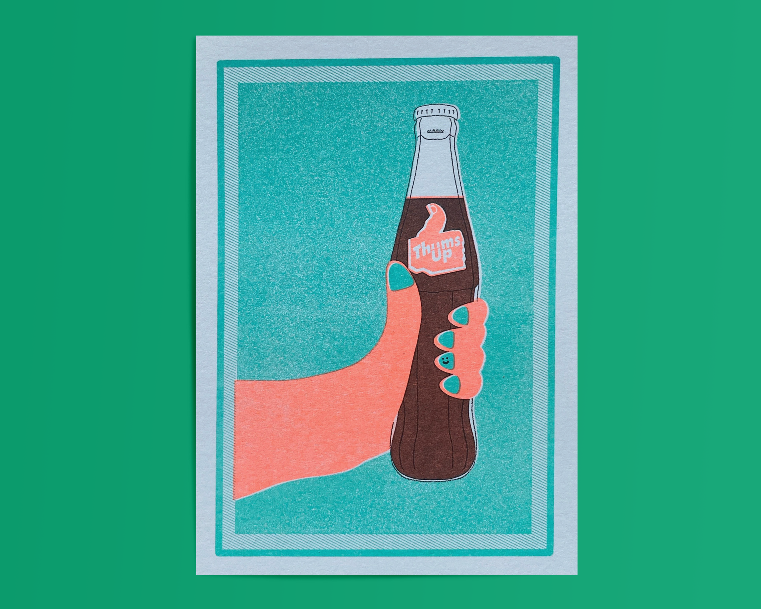 Thums Up Cola | A6 Riso Print