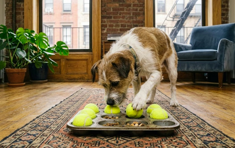 How I Keep My Dog Sane in a 500sq ft NYC Studio: The Apartment Enrichment Playbook
