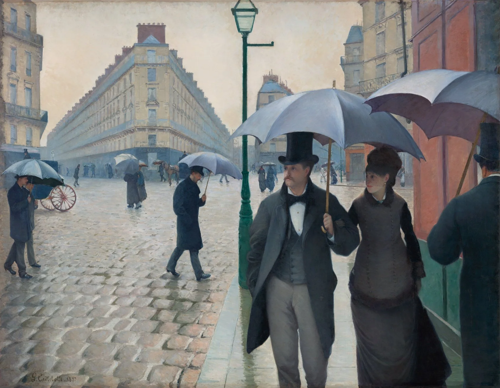 'Paris Street; Rainy Day' Art Print