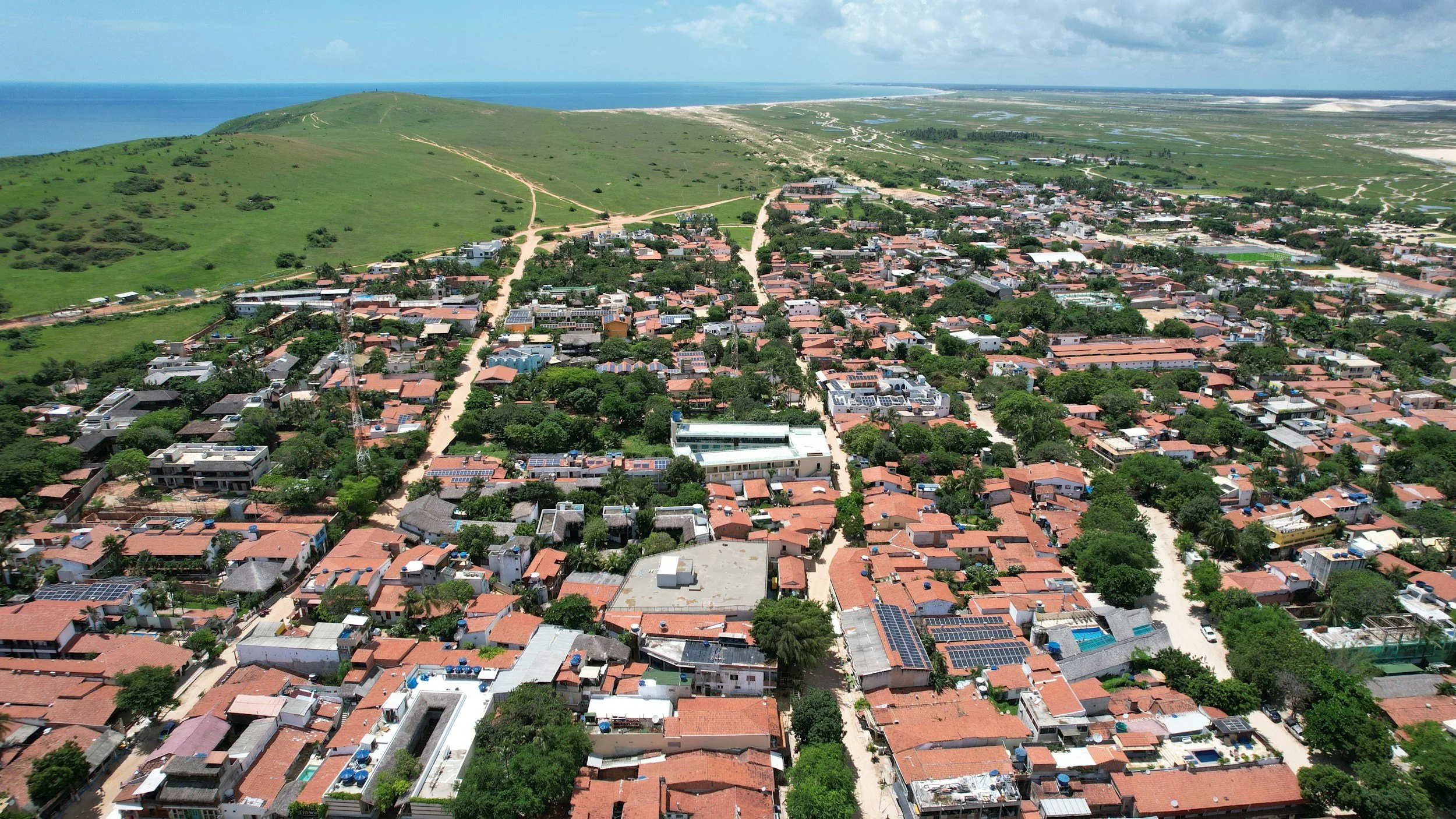 aerial view of guyana