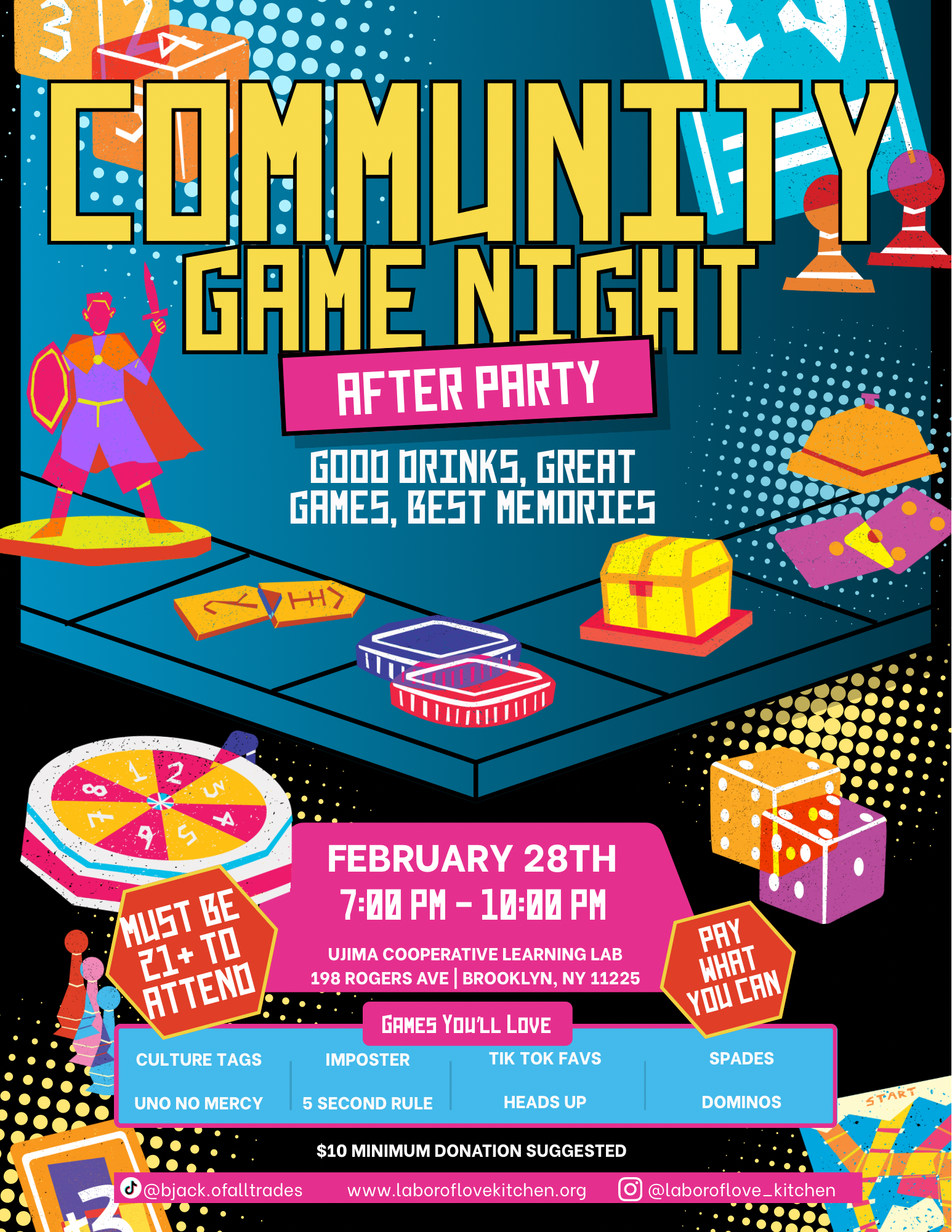 Community Game Night -  After PArty