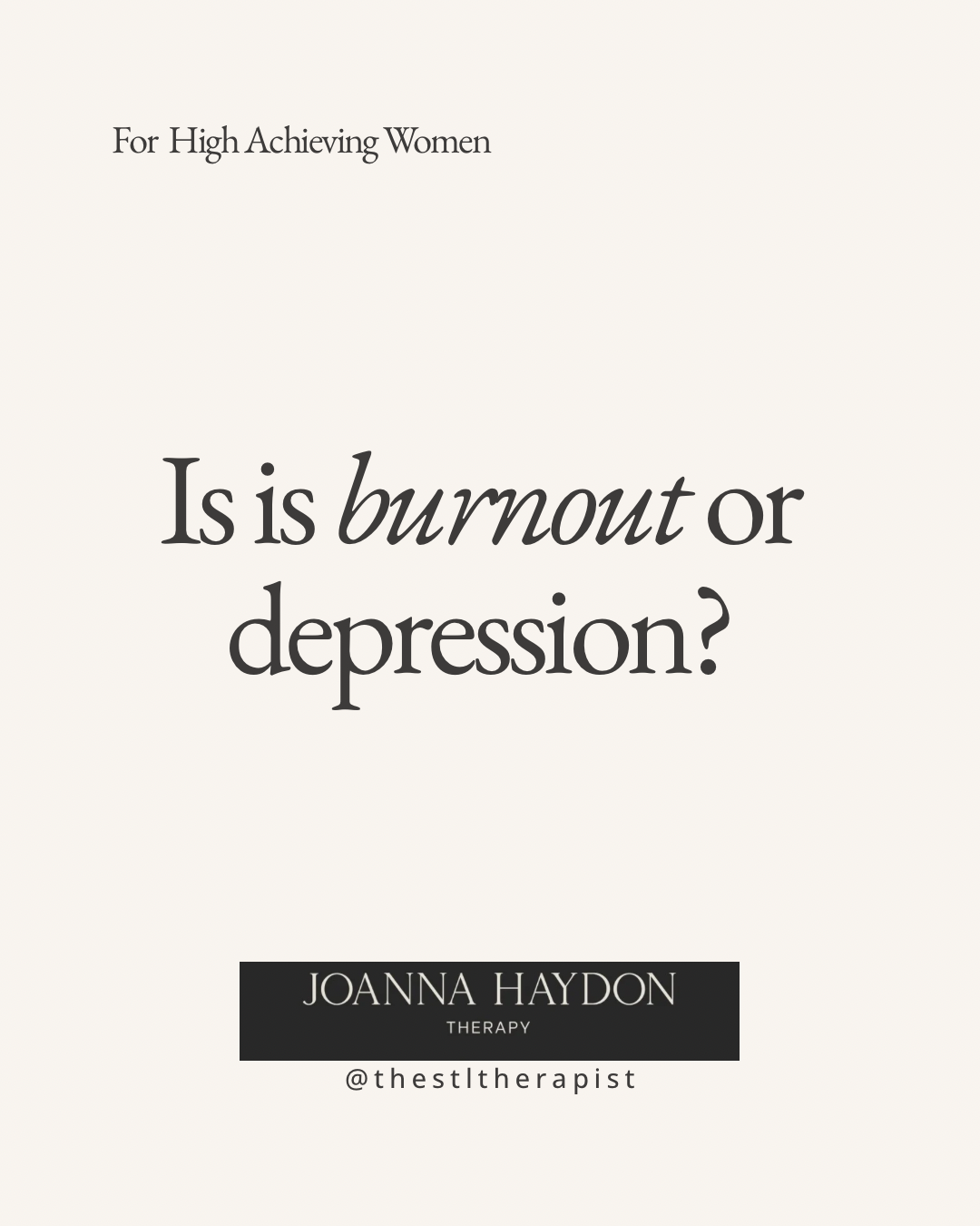 Burnout vs. Depression: What’s the Difference?