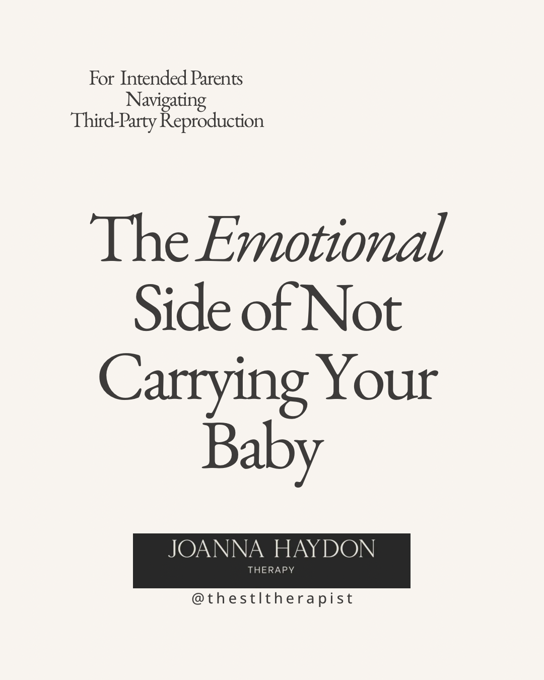 The Emotional Experience of Not Carrying Your Pregnancy