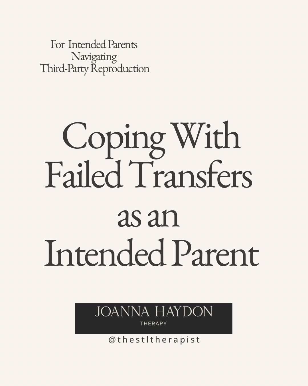 When an Embryo Transfer Fails During Surrogacy: Coping as an Intended Parent