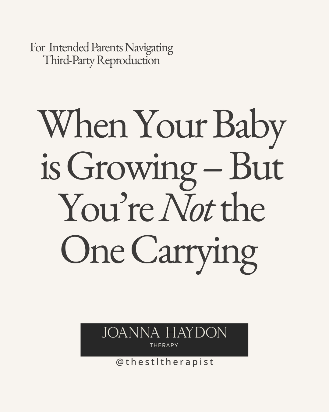 The Emotional Experience of Not Carrying Your Pregnancy