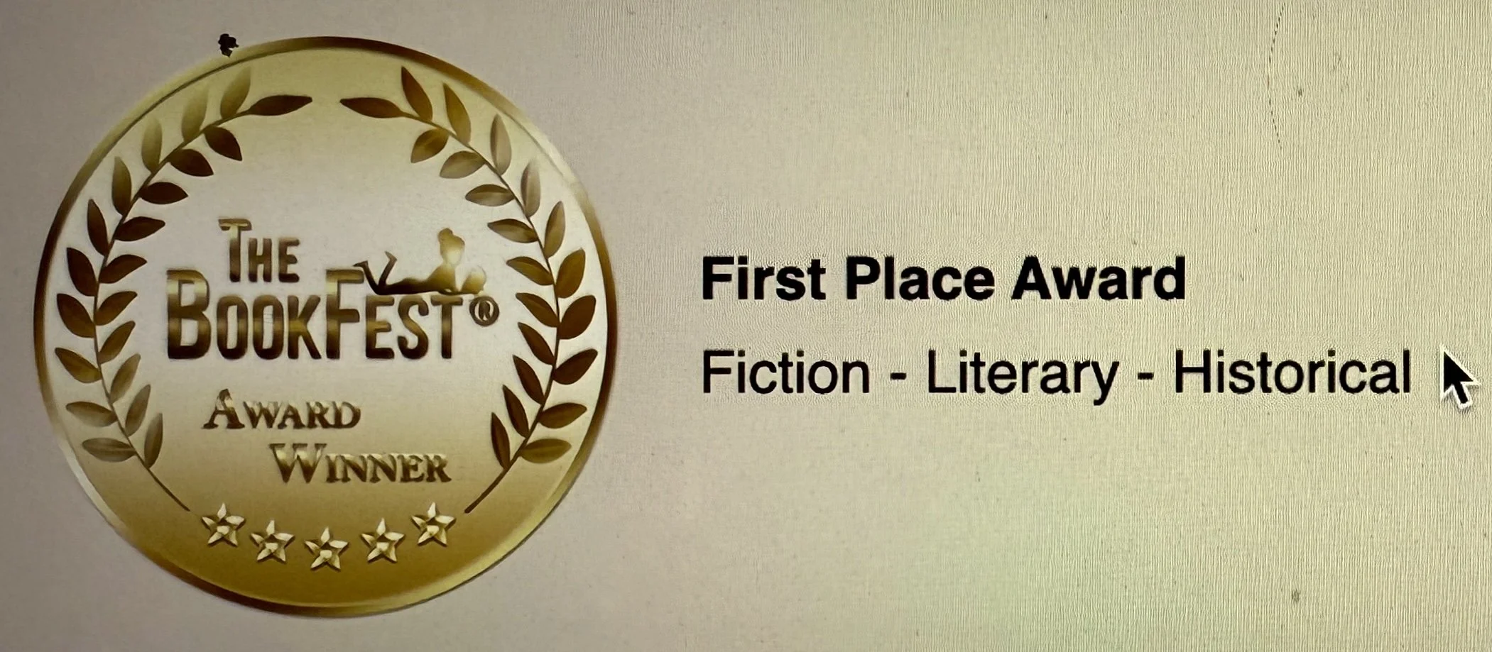 The BookFest recognizes a winner for First Place in Fiction, Literary, and Historical categories for The Image Maker.