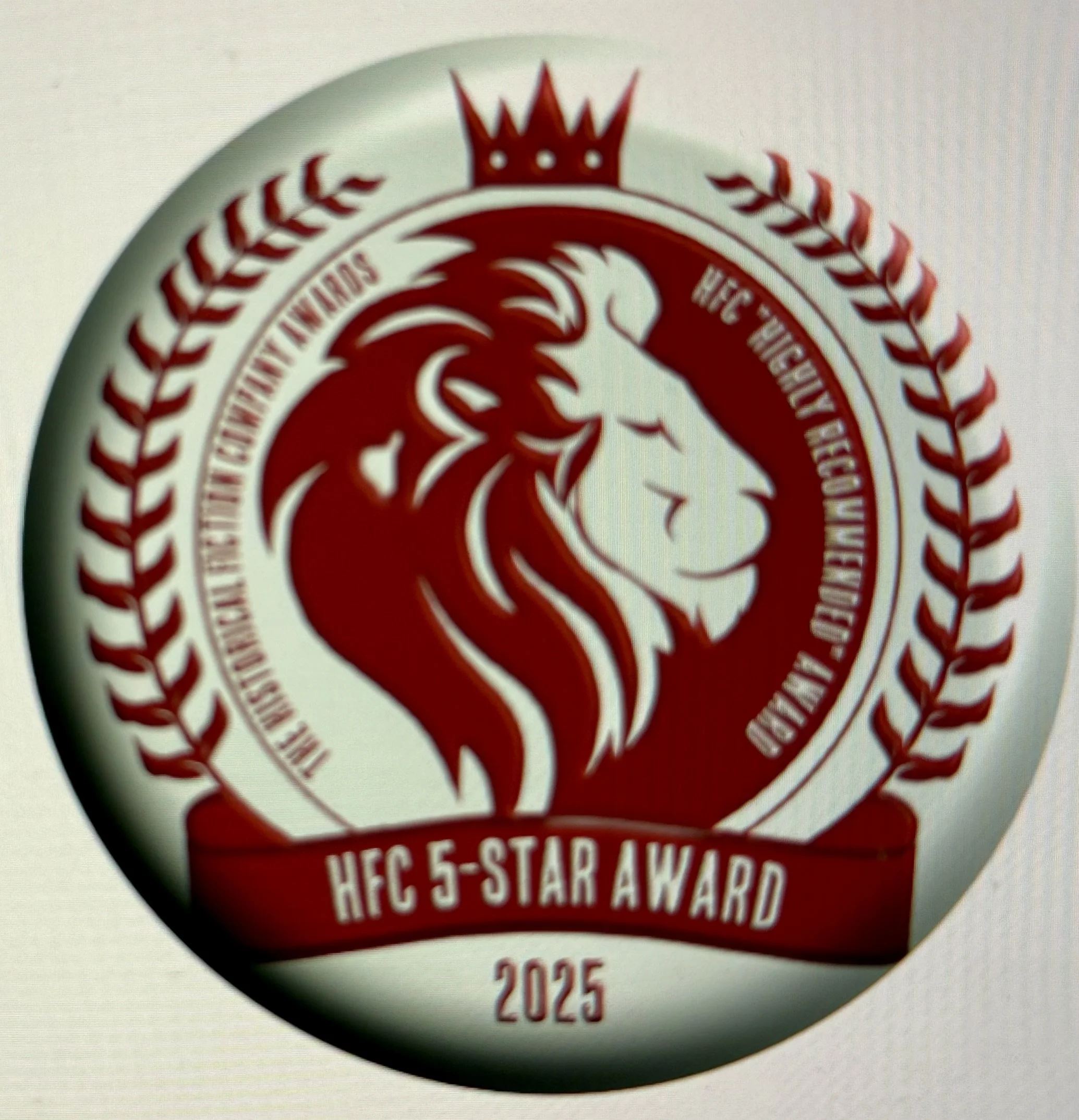 The Historical Fiction Company Award and HFC 5-Star Review 2025.