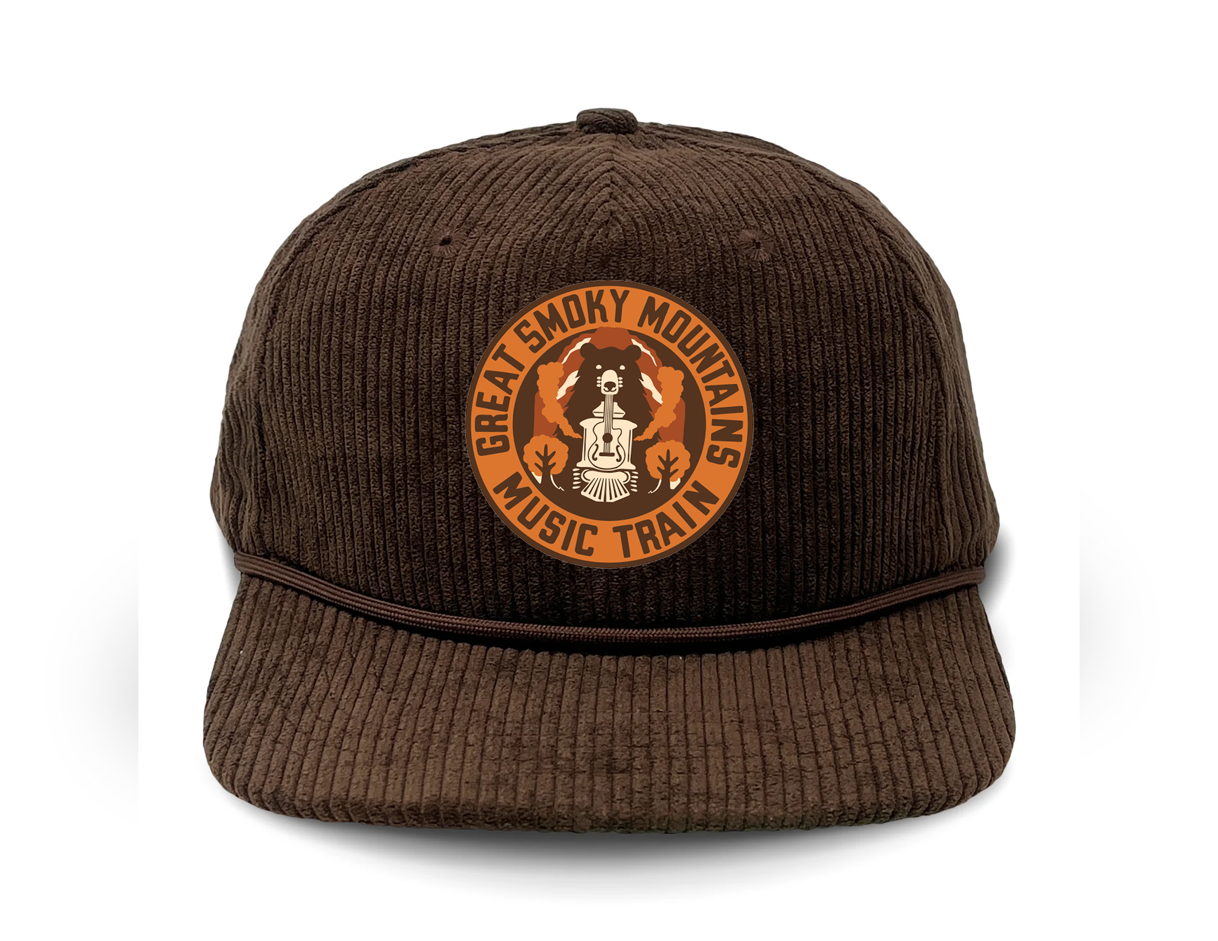 Beau Brown Corduroy Patch Hat