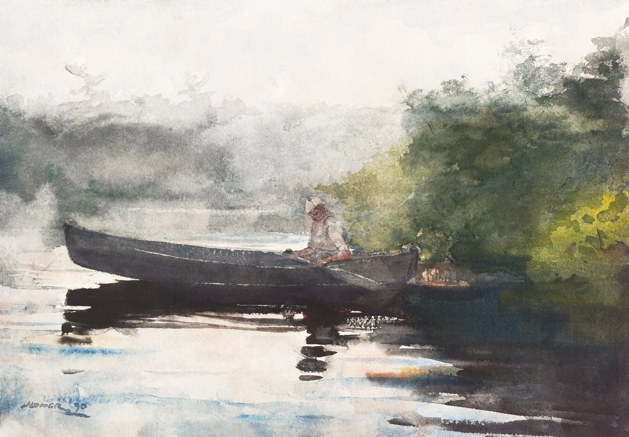 The End of the Day, Adirondacks (1890) by Winslow Homer.jpg