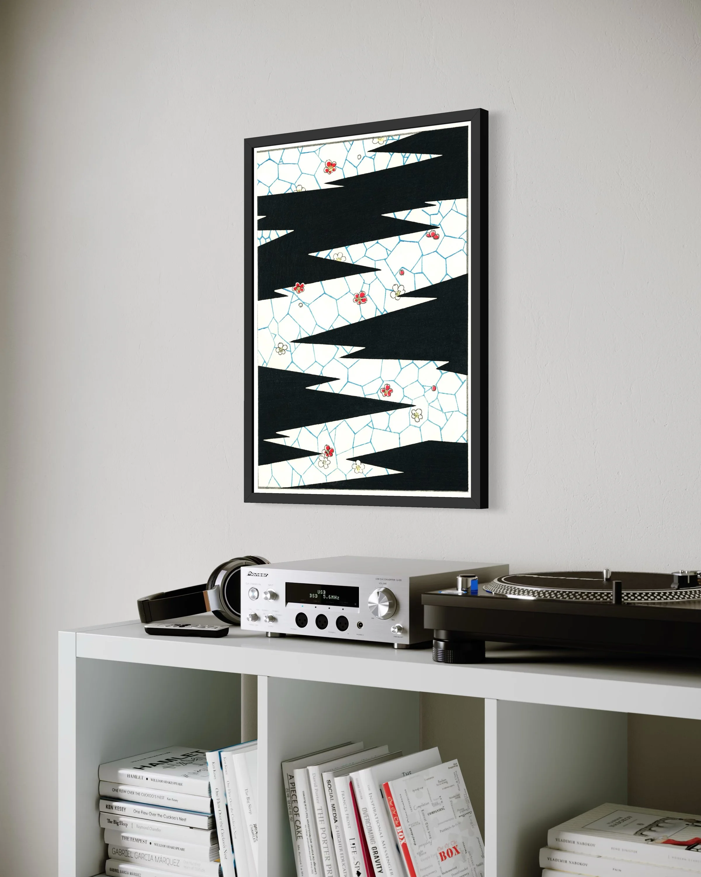 Flowers on a footpath illustration, Shin-Bijutsukai