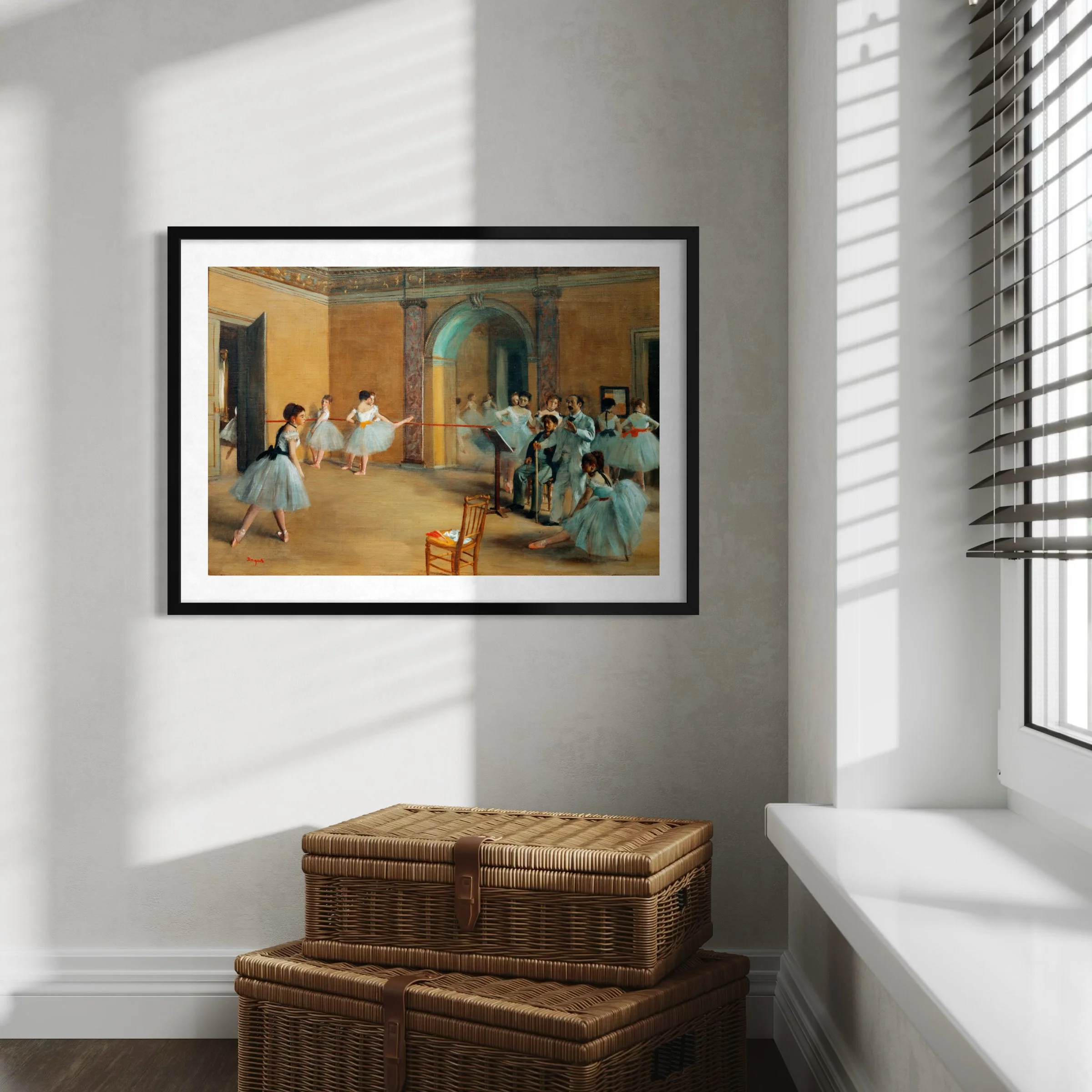 The Dance Foyer at the Opera on the rue Le Peletier by Edgar Degas (1872)