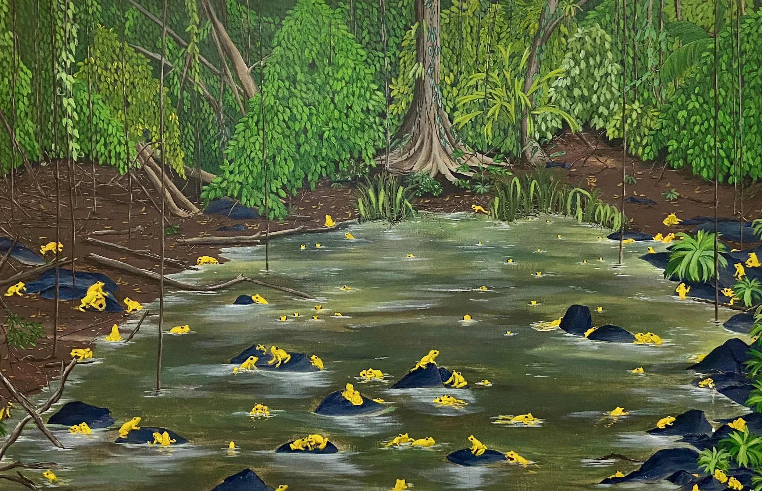 ZAPOS DORADOS  - 2022 - Acrylic on canvas - 73x92cm / 28,7”x36"

SOLD