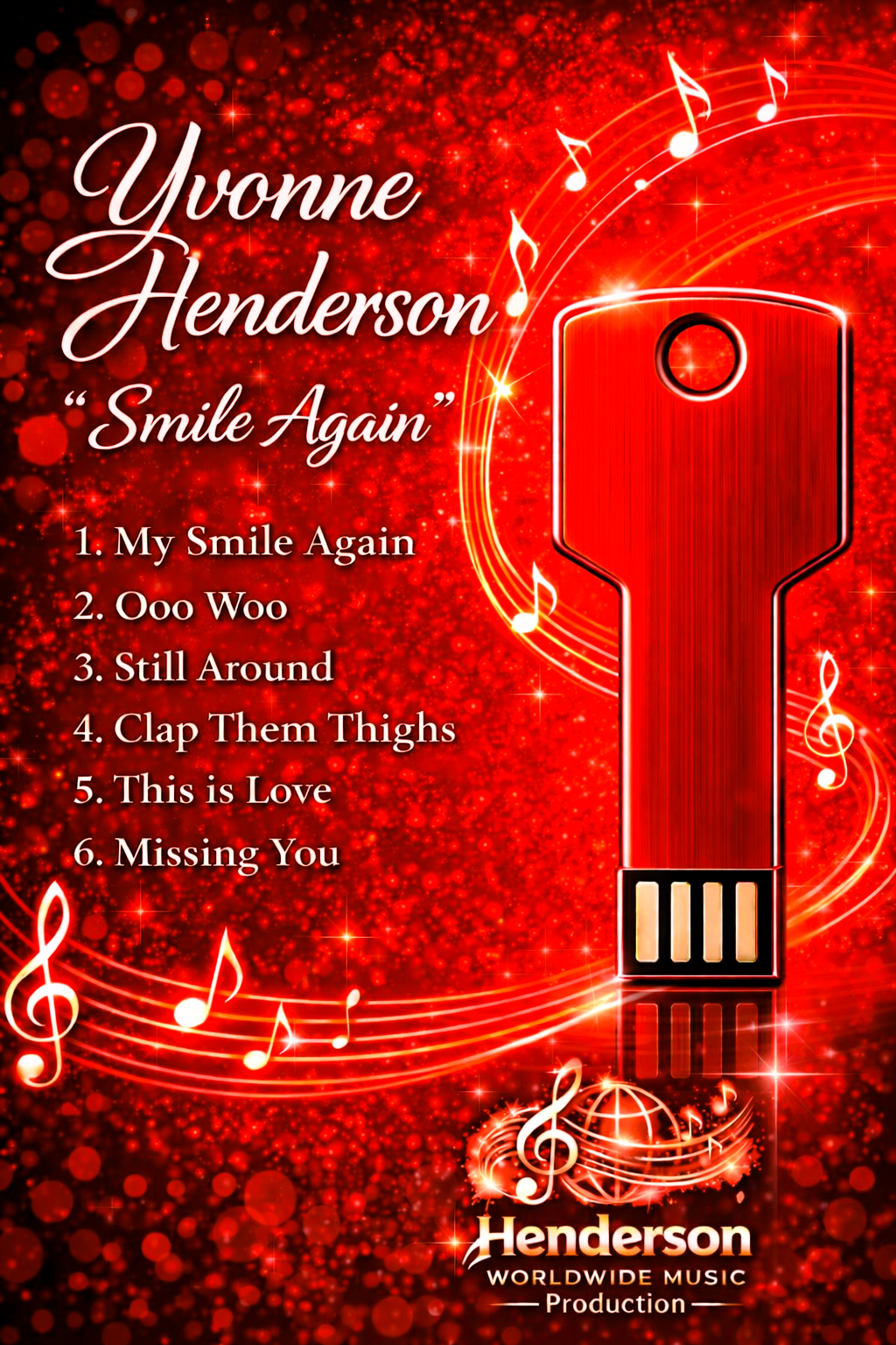 Get Your Music on USB + Promo Card -Red Hot