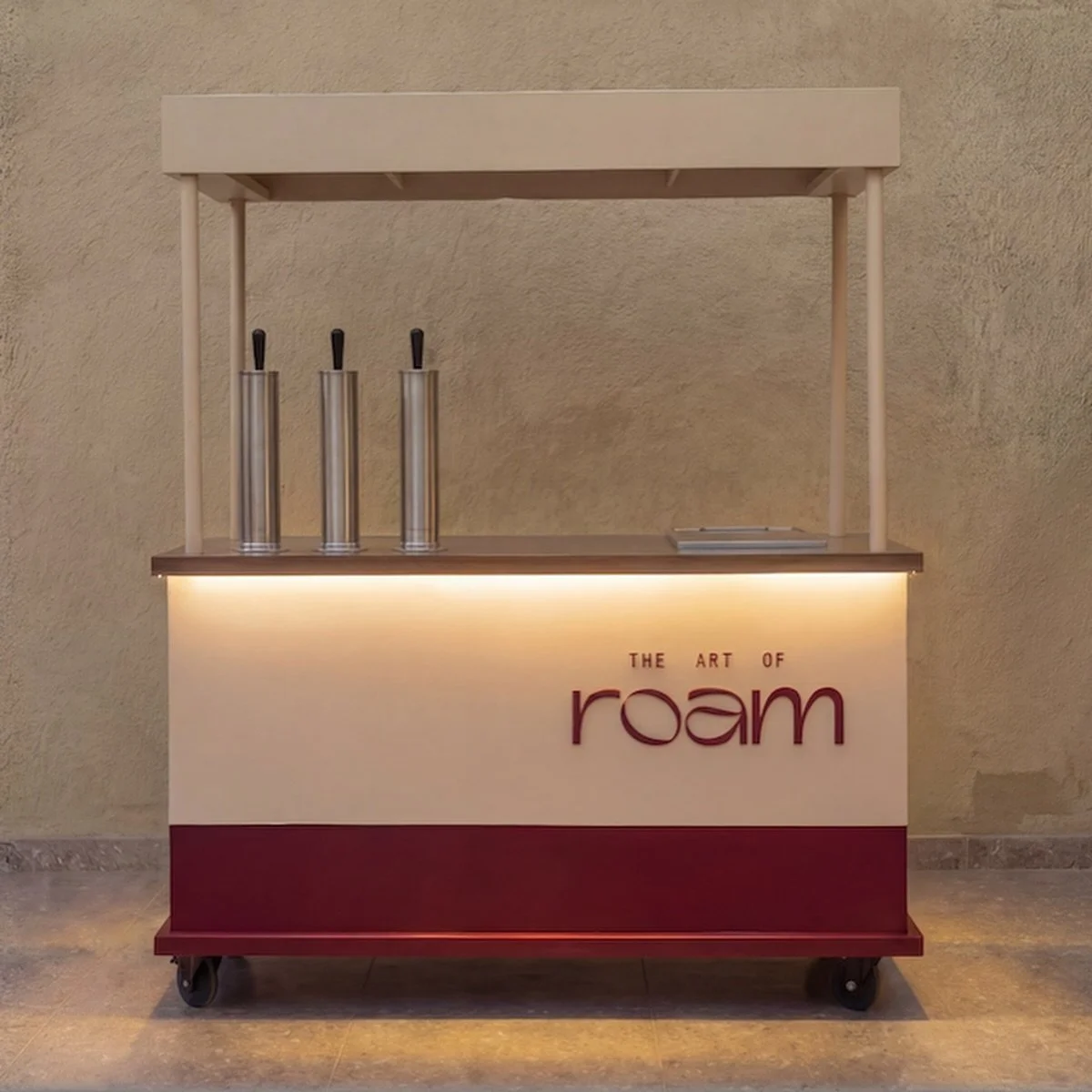 In Our Roam Era.

Coffee, matcha, elixirs, and seasonal drinks served from our draft tap cart.

Corporate events, wedding/bridal events, brand activations, gatherings, and the occasional pop-ups. 

Los Angeles ✶ Southern California

Now  Booking! 
In