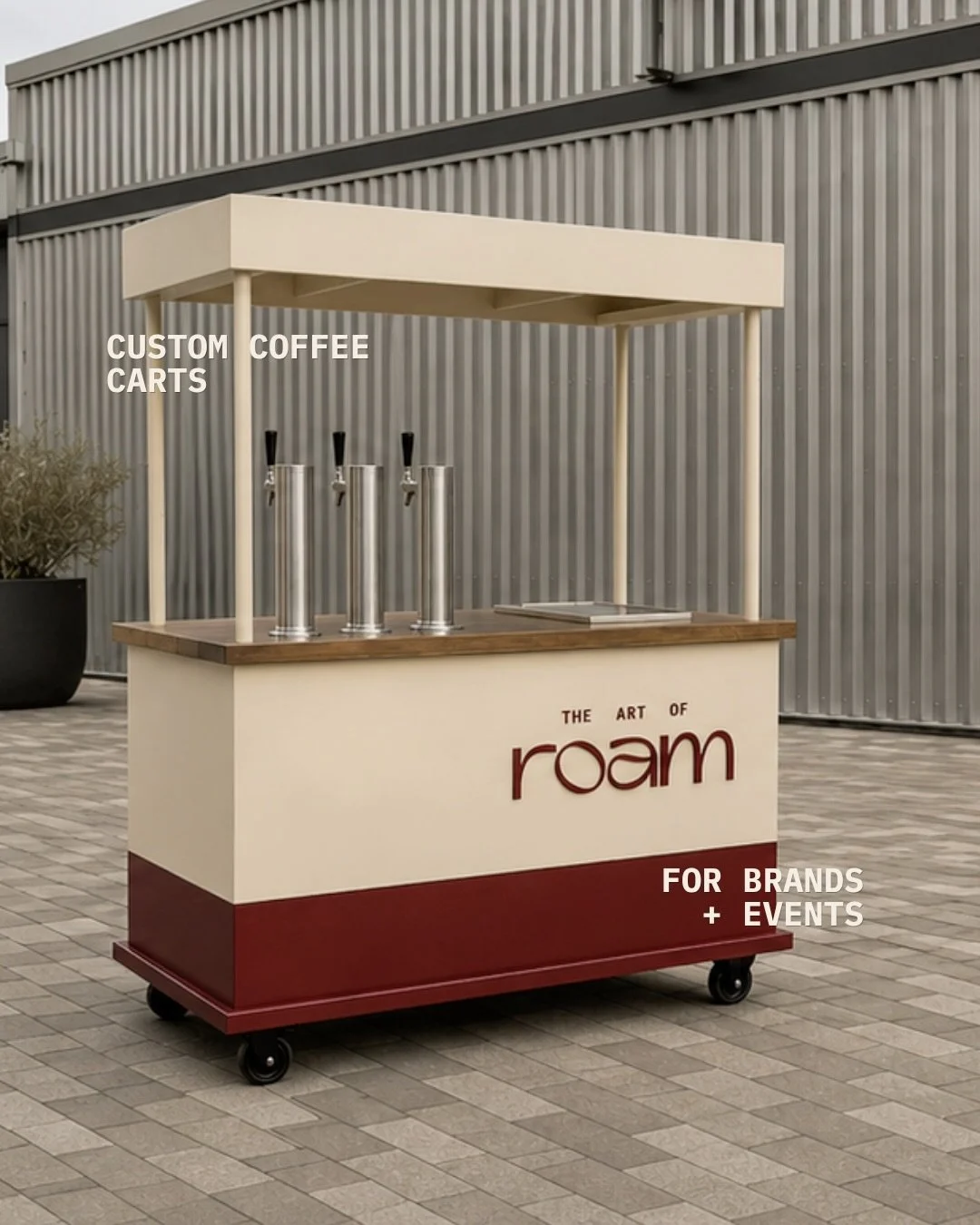 What&rsquo;s possible when the drinks are part of the idea, not an afterthought.

Custom cart branding, tailored menus, branded cups, personalized drink art, grab-and-go cans and a setup designed to feel at home in the space.

Built to move with the 
