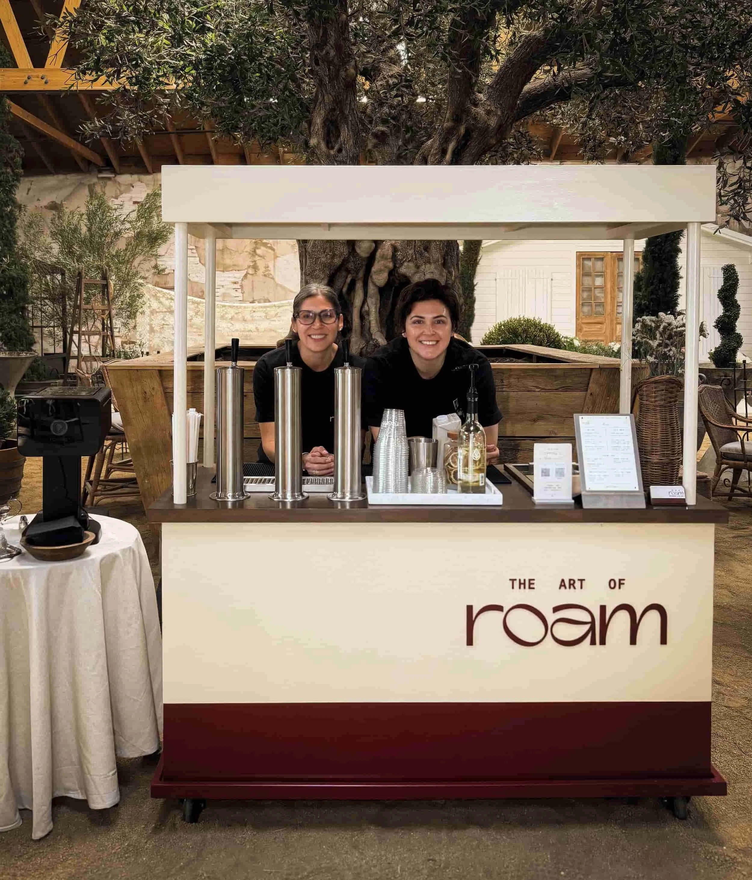 The Art of Roam mobile coffee and matcha catering in Century City Los Angeles