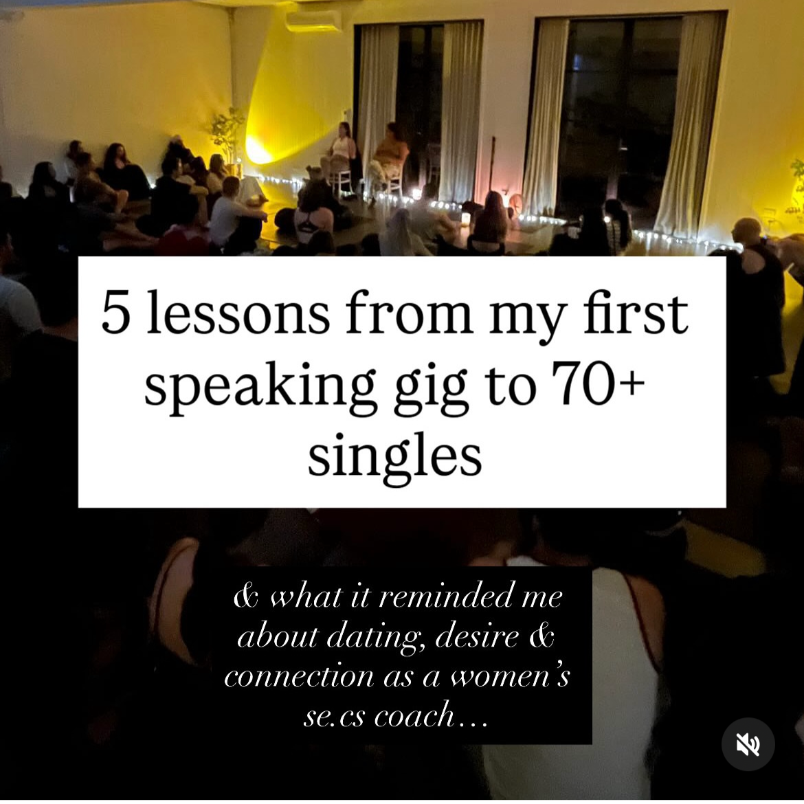 Lessons from my first speaking gig
