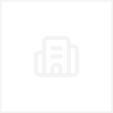 Icon of a robot's head and shoulders in white on a black background.