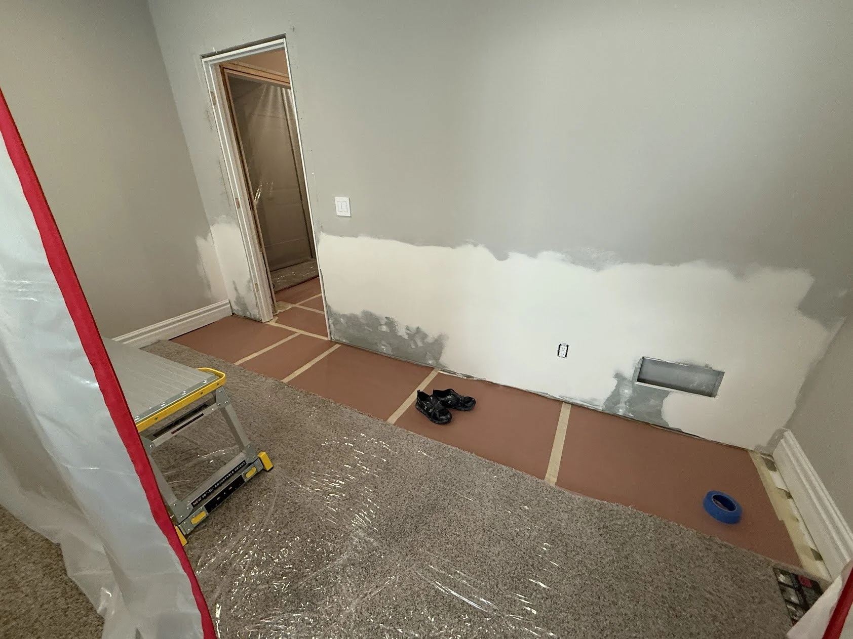 drywall mudding