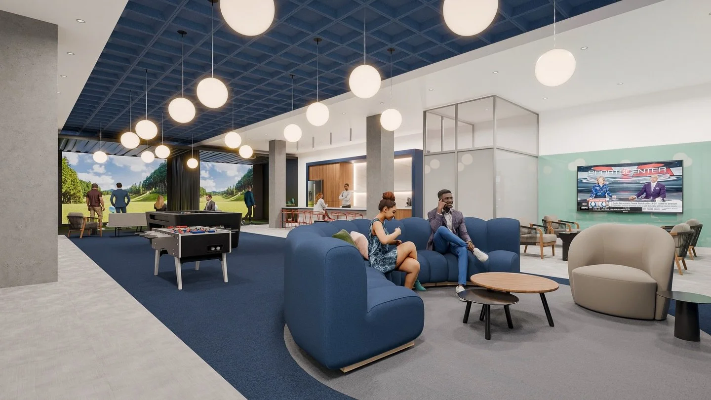 Gotta love a good rendering! Excited to see if this amenity space comes to life! How fun would this space be to hang out in with your colleagues 😊

#licensedinteriordesign #interiordesign #yegdesign