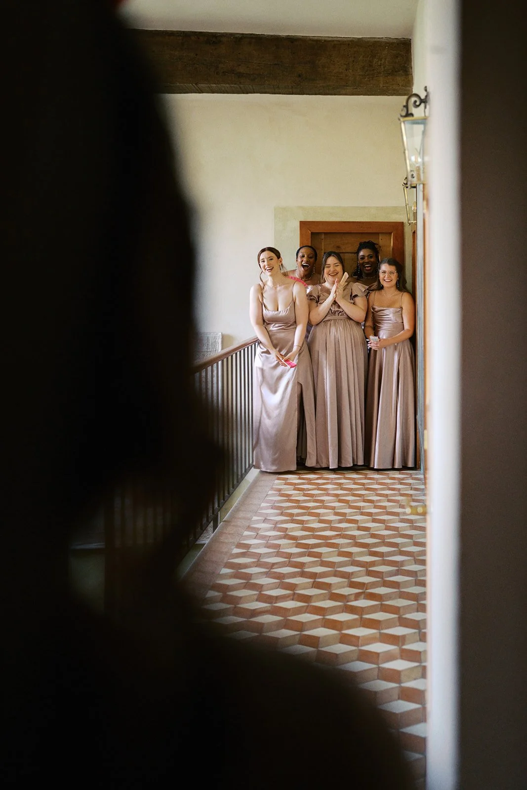 bridesmaids first look 