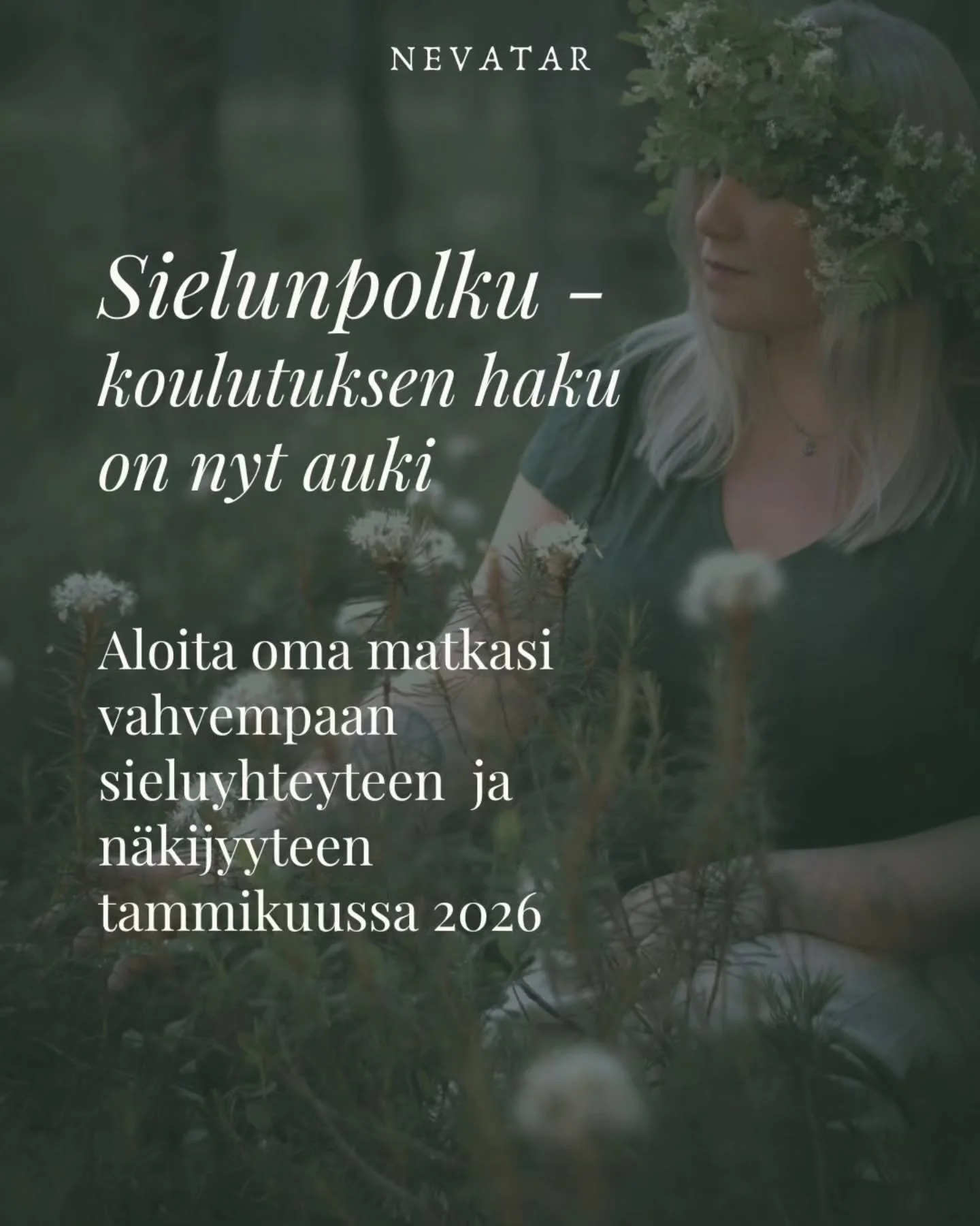 Ootte kysyneet, milloin alkaa seuraava Sielunpolku-koulutus. Mahdollisesti jo tammikuussa 😍

Tavallisesti koulutus alkaa aina elokuussa, mutta ensi vuonna haluaisin k&auml;&auml;nt&auml;&auml; aloituksen jo tammikuulle. 

Koulutuksen aikana opetan s