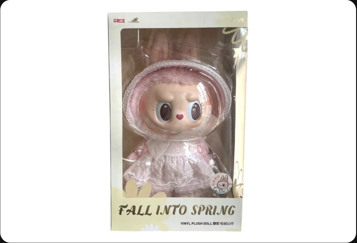Pop Land Labubu Mokoko Fall Into Spring Vinyl Plush Doll