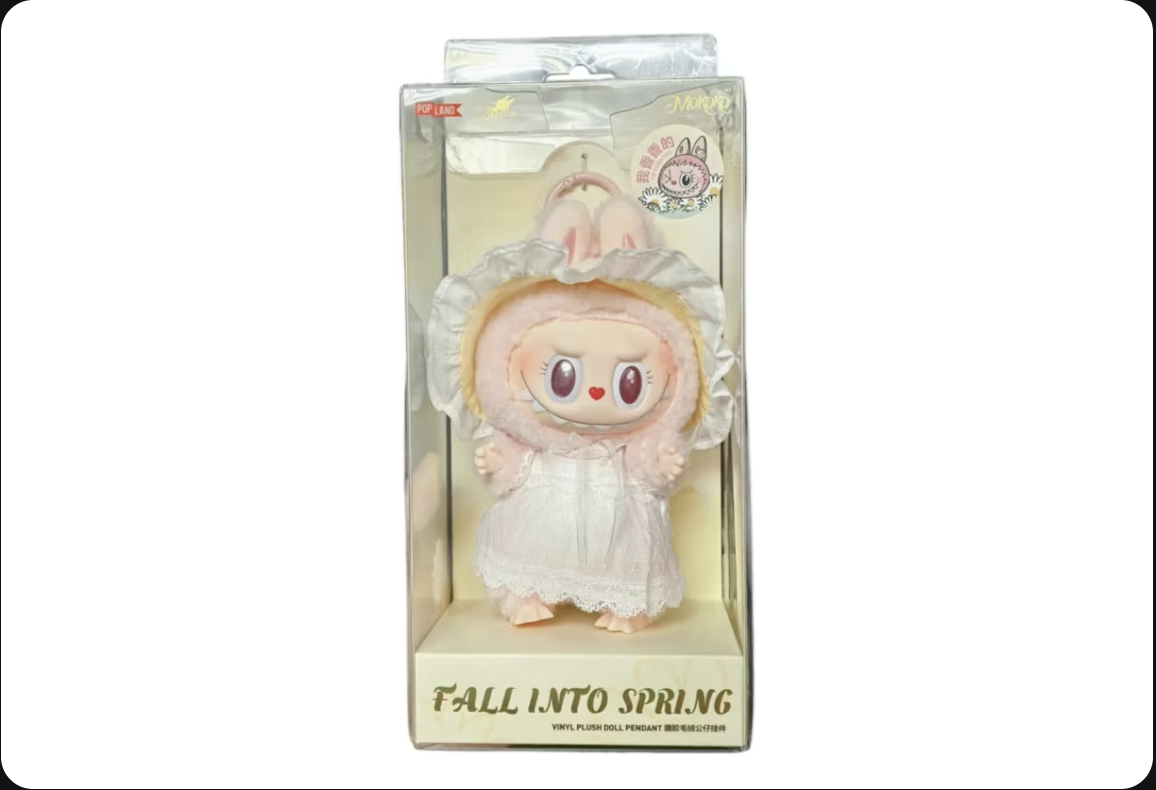Pop Land Labubu Mokoko Fall Into Spring Vinyl Plush Pendant