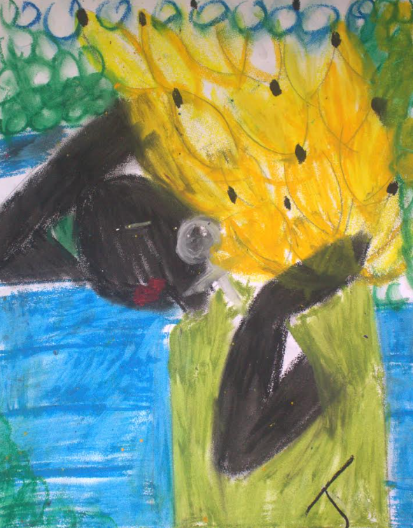 Oil Pastel & Charcoal Drawings