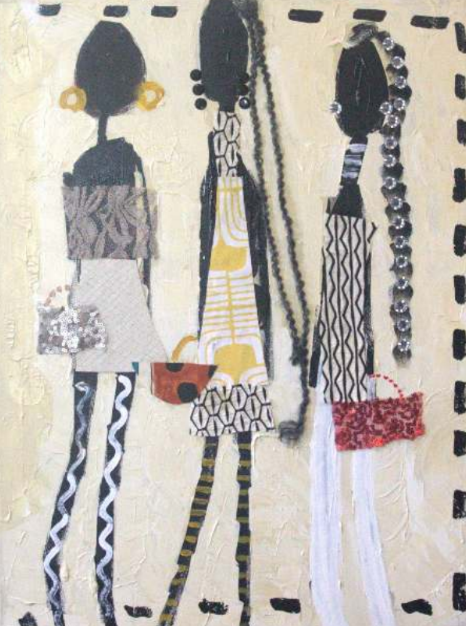 3 Socialites 3 - $700 (18 x 24)