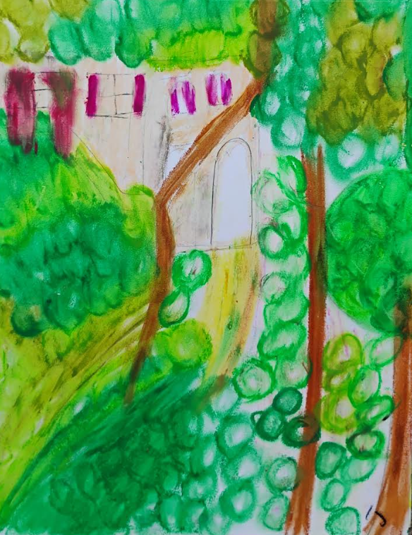 The Neighbor's House  - $375 (14 x 17) 