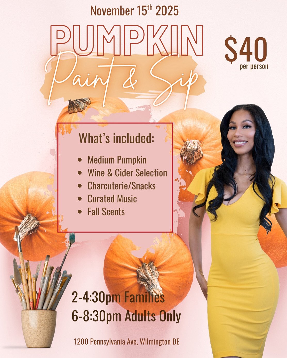 Pumpkin Sip &amp; Paint