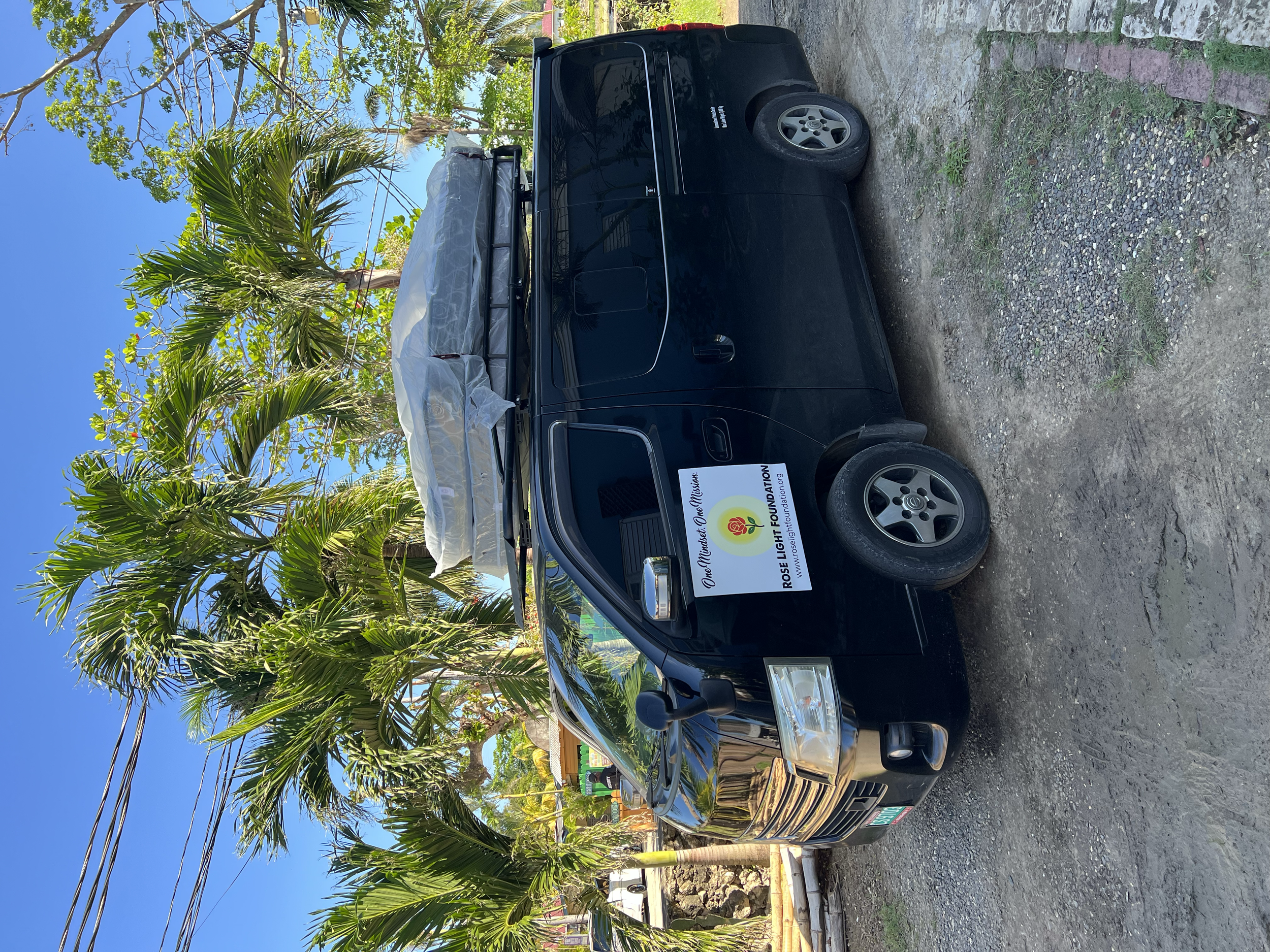 Packed with care packages and two mattresses, this van carries hope for the people we will meet today. Every item inside is on its way to someone who truly needs it, offering comfort and relief to the families we find along the road. We may not know 