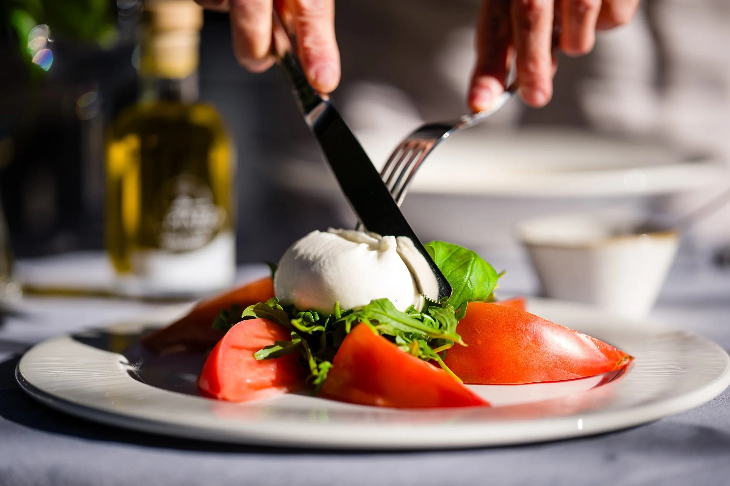 Fine dining food photography, La Piazza Monte-Carlo. Commercial hospitality photographer KAIRO, UK and Europe