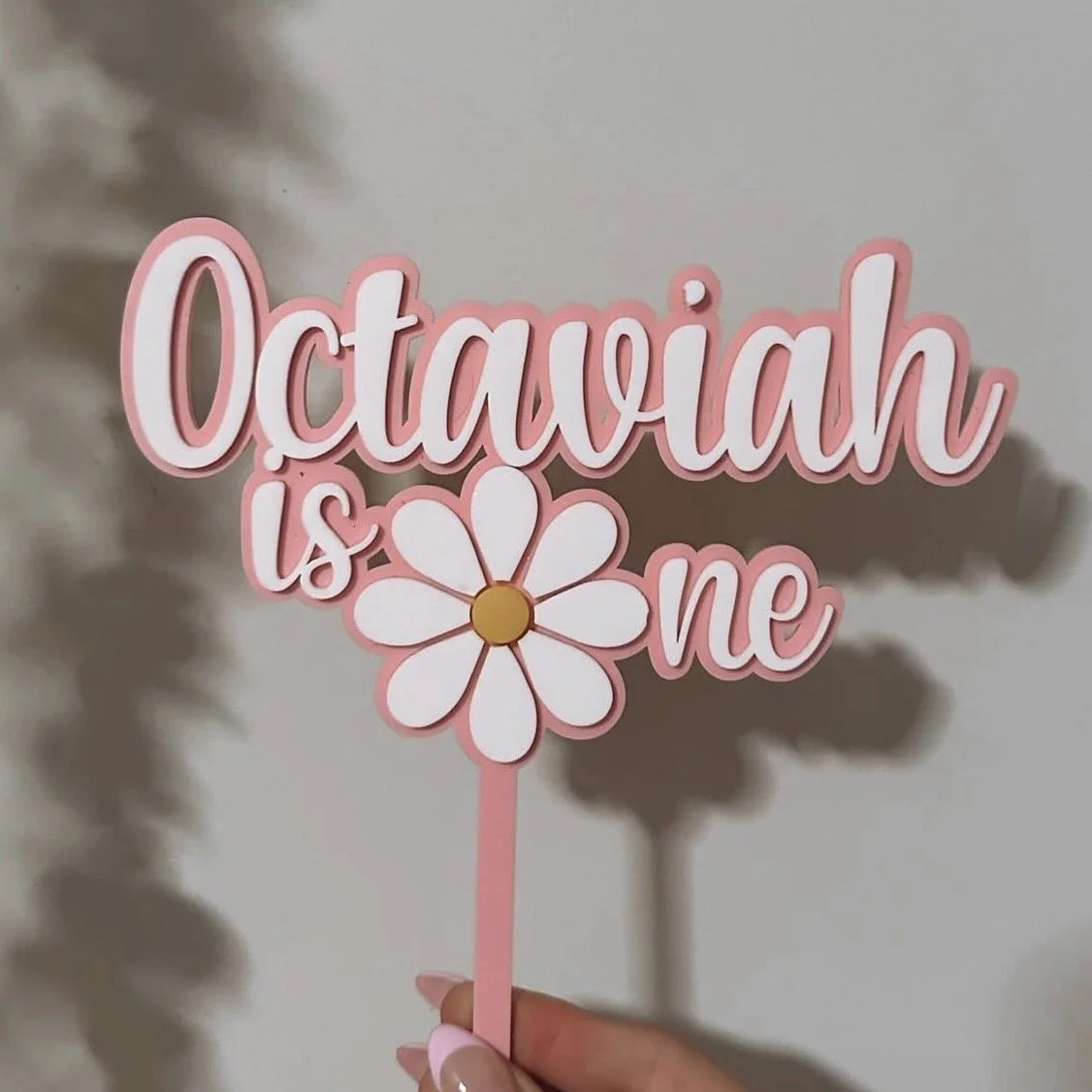 Daisy First Birthday Topper