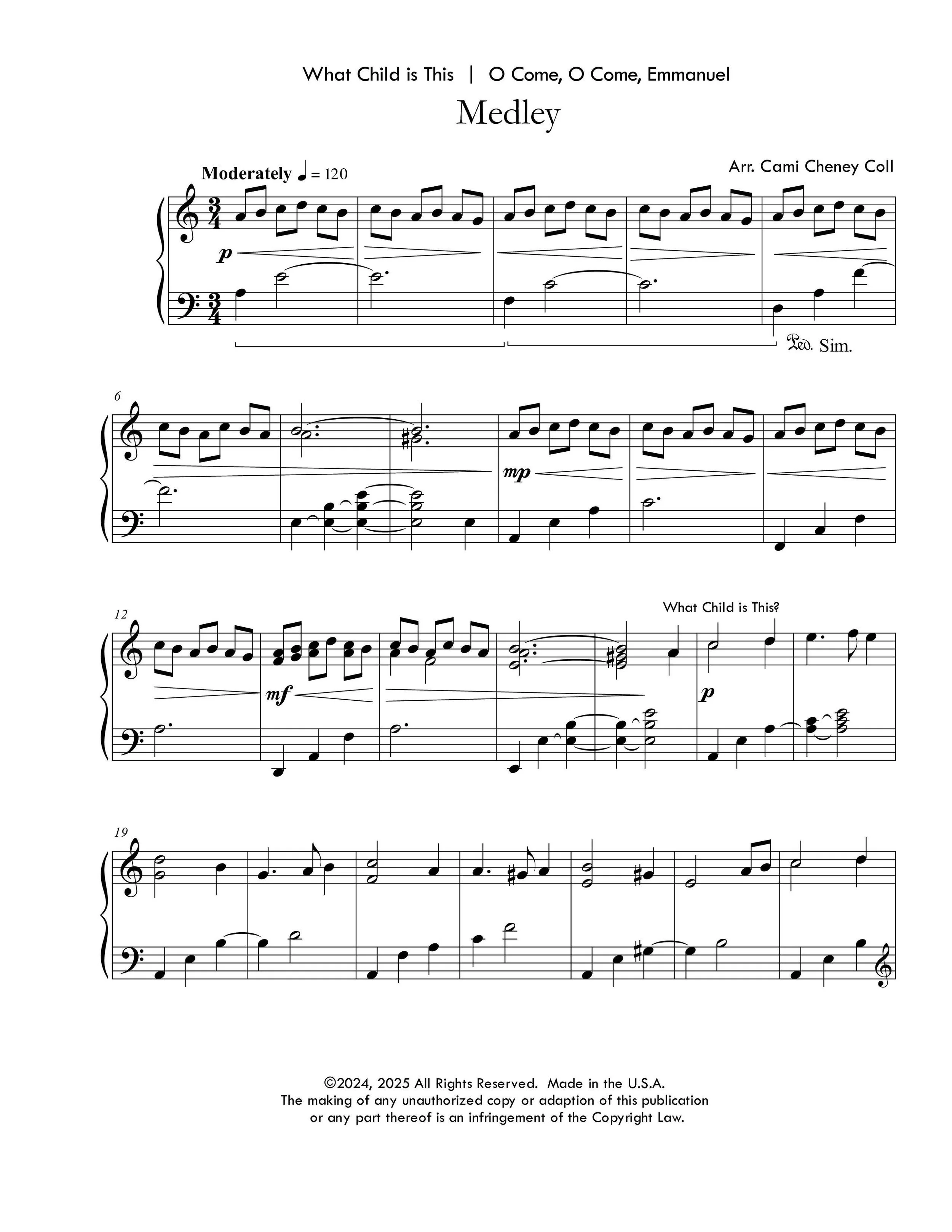 Medley:  What Child is This?  |  O Come, O Come, Emmanuel