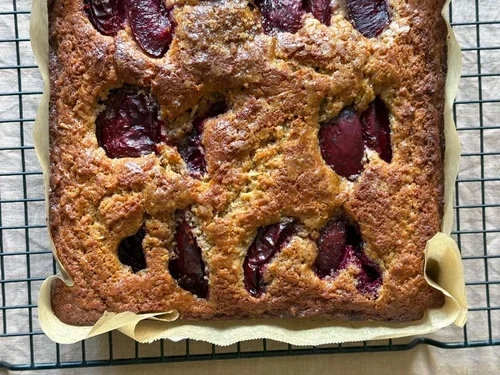 Pausing with Plum cake 