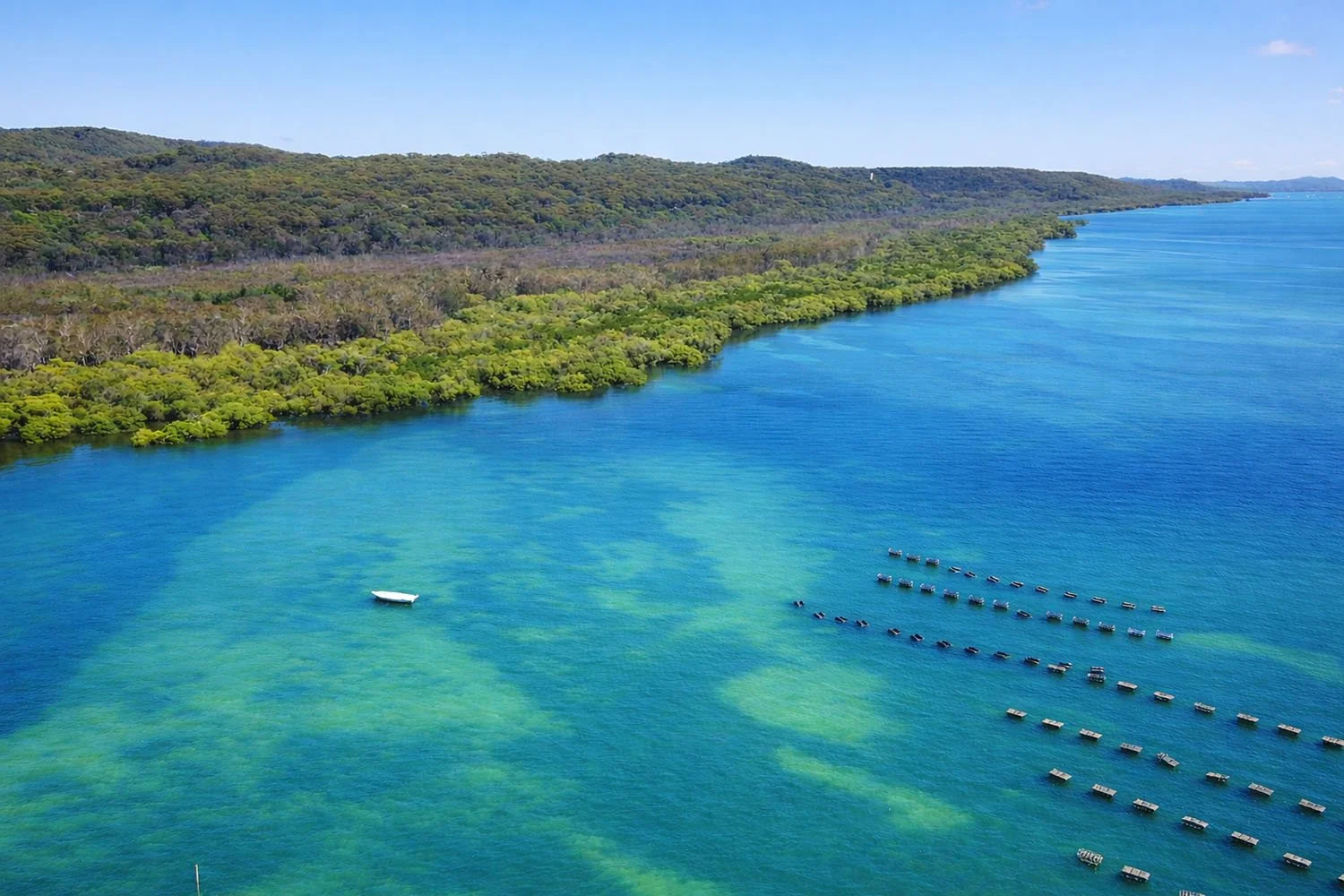 Aerial view OysterPod farm
