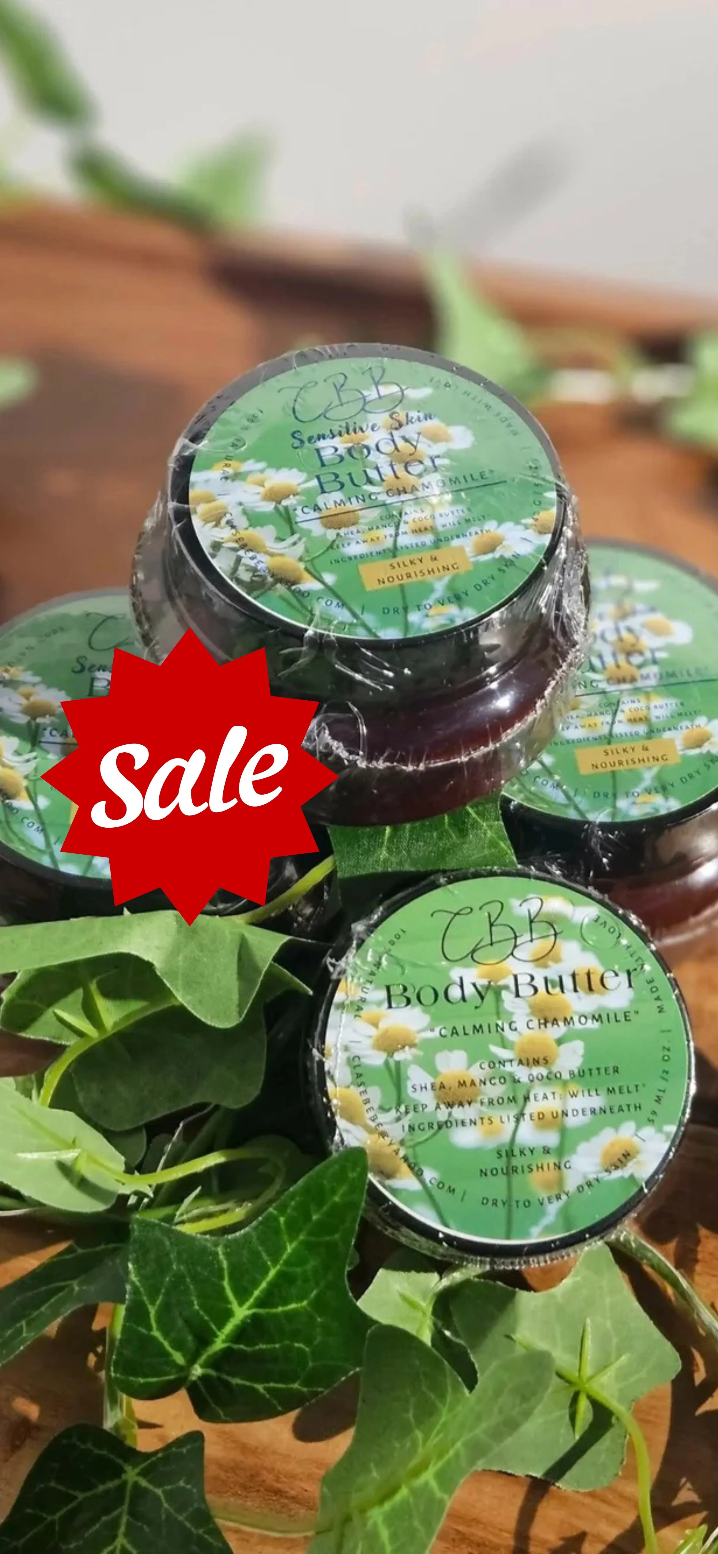 "Sensitive Skin Calming Chamomile" Body Butter