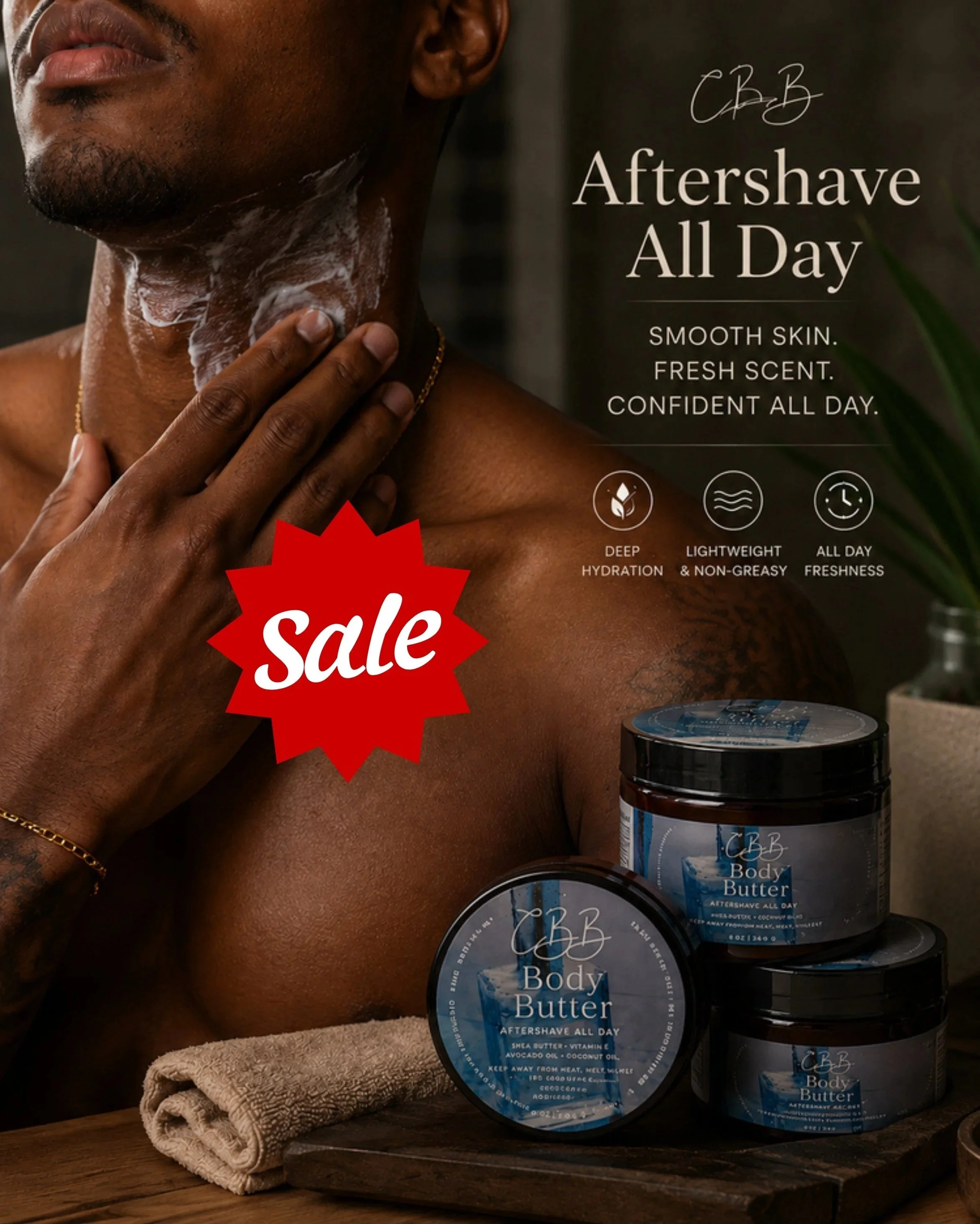 "Aftershave All Day" Body Butter