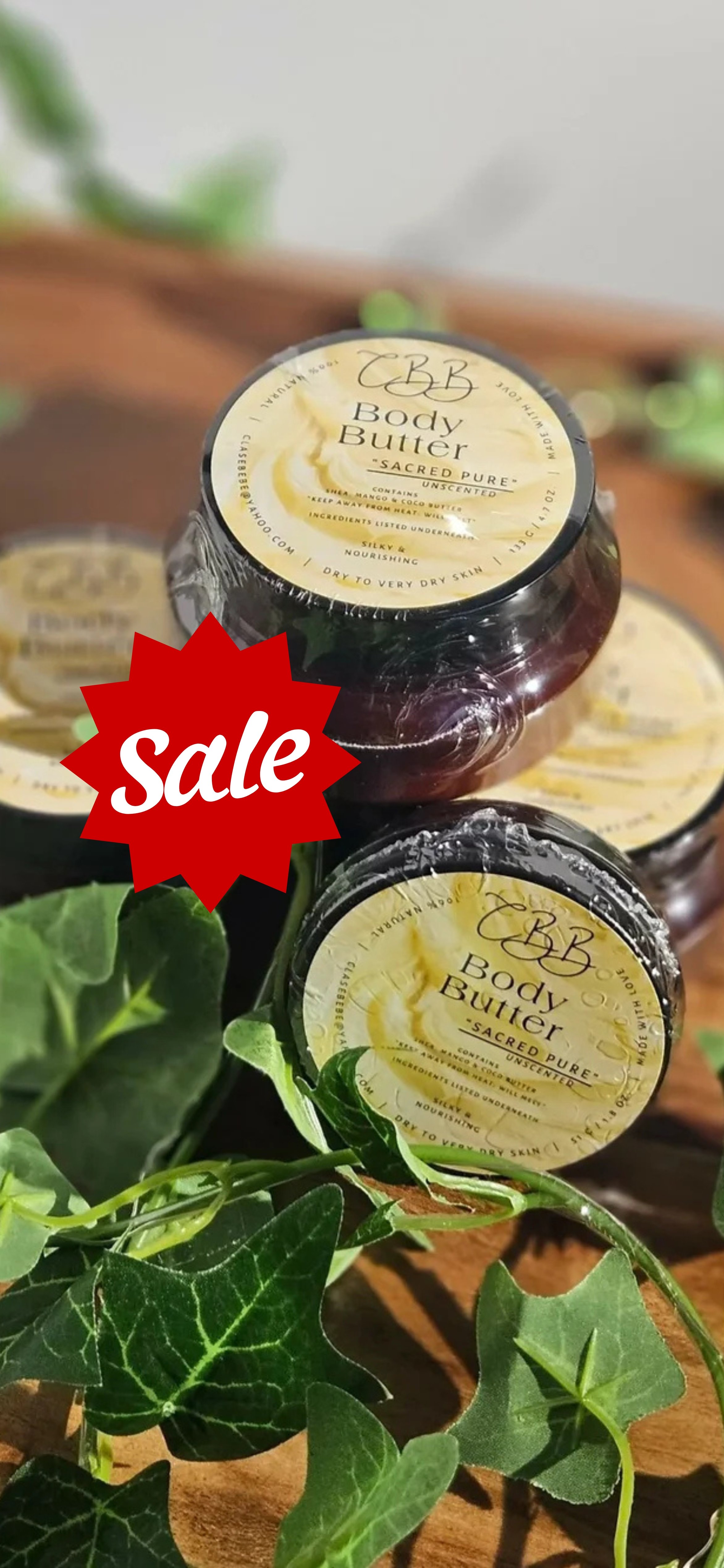 "Sacred Pure (Unscented)" Body Butter