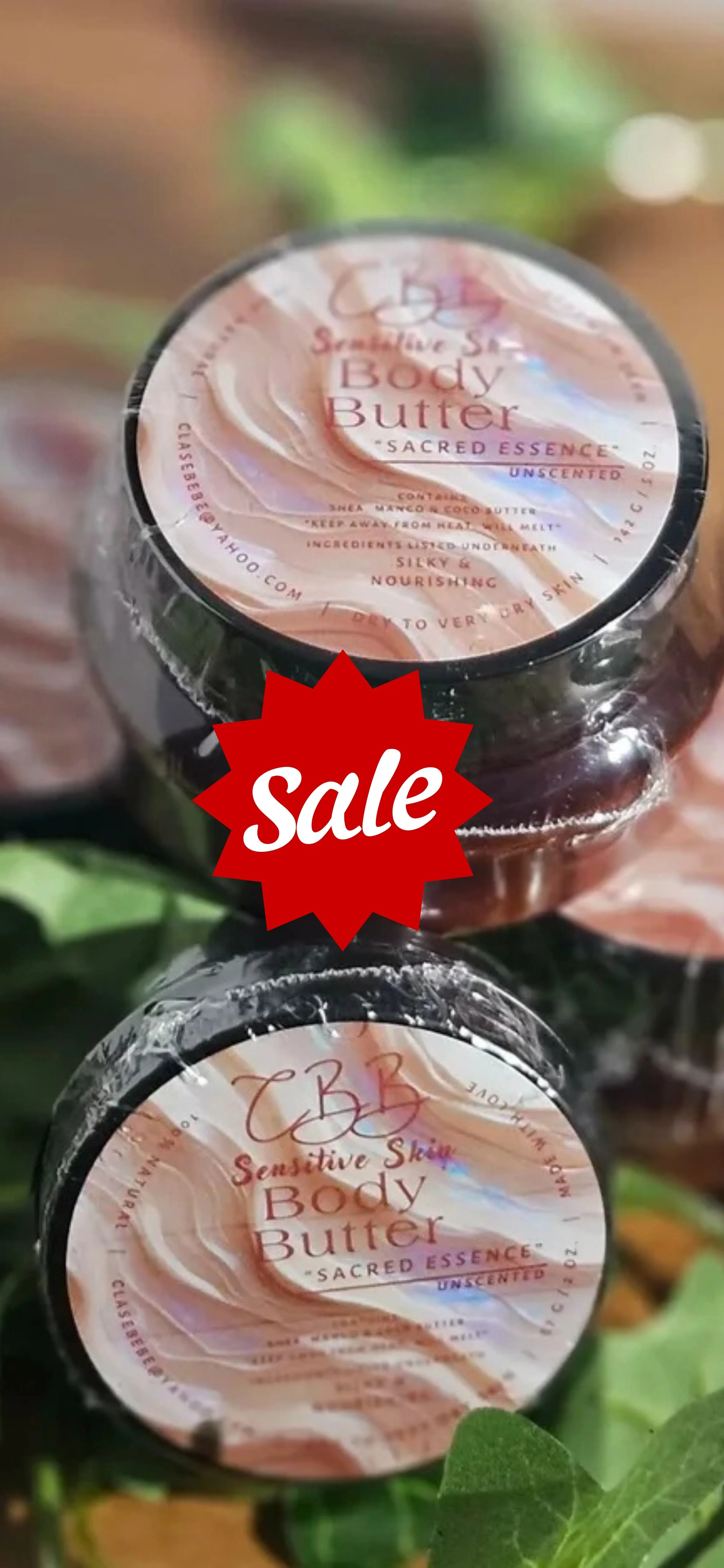 "Sensitive Skin Sacred Essence (Unscented)" Body Butter