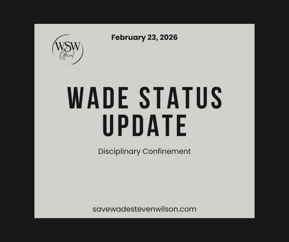 Official Status Update – Disciplinary Confinement