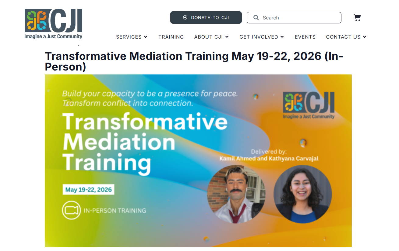 Review: Transformative Mediation from Community Justice Initiative