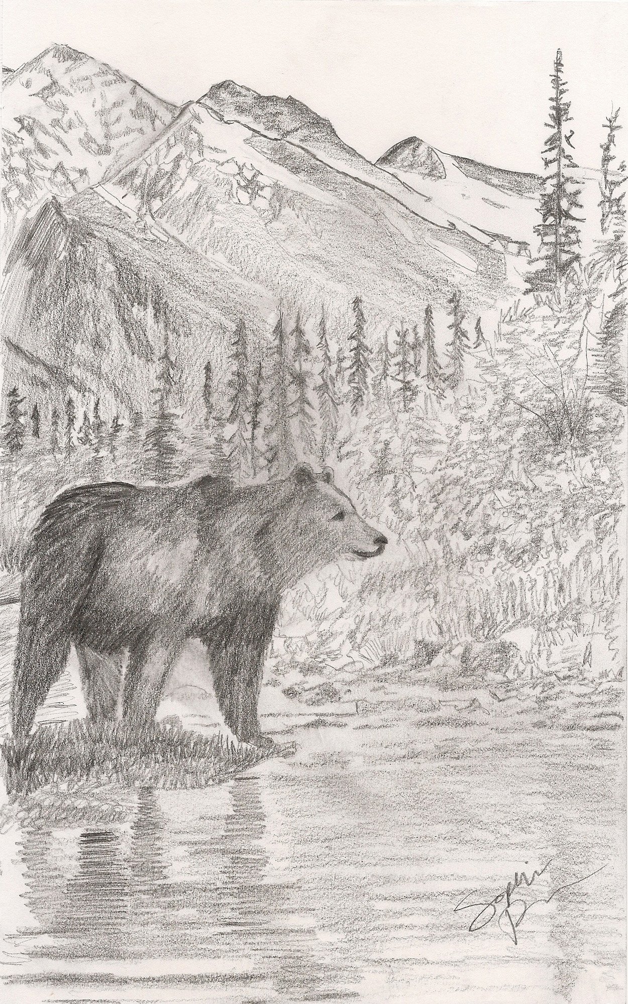 Bear by the Mountain