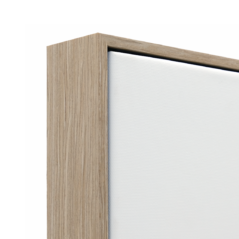 Wood - Canvas Floating Frame Detail