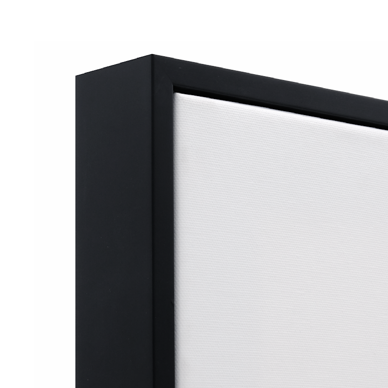 Black - Canvas Floating Frame Detail