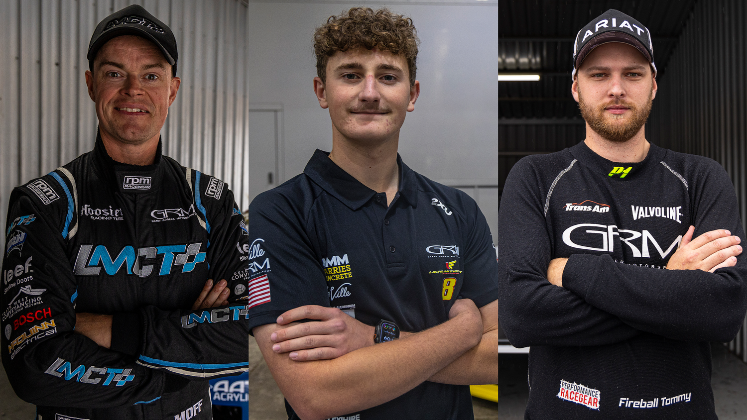 Trans Line Up RETURNING TRIO COMPLETE 2026 GRM TRANS AM LINEUP — LACHLAN EVENNETT RACING